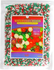 img 3 attached to Floral Christmas Pearl Water Beads by Big Mo's Toys - Red, Green, and White Gel Balls for Vase or Candle Centerpiece Fillers