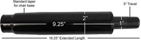 img 1 attached to 🪑 Enhanced Office Chair Gas Lift Cylinder Pneumatic Shock - 5" Travel - S6111