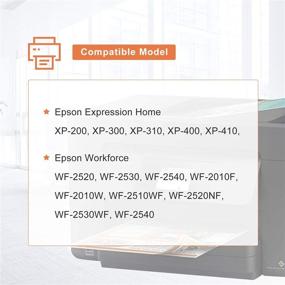 img 2 attached to Набор восстановленных чернильных картриджей для Epson 200XL 200 XL - совместим с принтерами Expression и Workforce (2 черных, 1 голубой, 1 пурпурный, 1 желтый) MYTONER