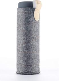 img 3 attached to 🍶 ViA and Inu! Bottles Dark Grey Protective Felt Sleeve by VitaJuwel