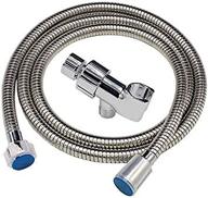stainless steel handheld shower hose set with adjustable bracket - 69-inch (hose and holder included) logo