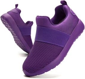 img 4 attached to 🏃 Lightweight Athletic Sneakers for Girls - Comfortable Shoes for Active Athletes