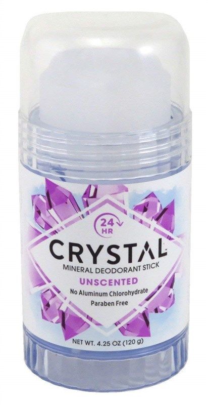 crystal deodorant protection non staining non sticky 로고