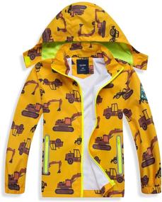 img 4 attached to SHIBASHAN Lightweight Waterproof Raincoat | Windbreaker Boys' Apparel, Jackets & Coats