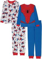🕷️ marvel boys spiderman cotton pajamas: stylish and comfortable boys' clothing logo