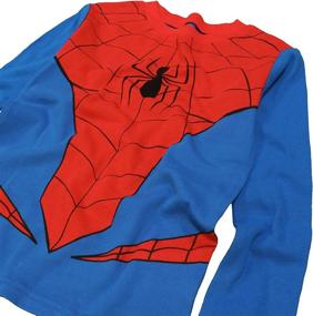 img 2 attached to 🕷️ Marvel Boys Spiderman Cotton Pajamas: Stylish and Comfortable Boys' Clothing
