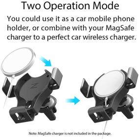 img 3 attached to 🚗 MagSafe Car Mount Holder for iPhone 12 - Compatible with MagSafe Charger (MagSafe Charger Not Included)