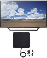 📺 телевизор sony kdl32w600d с диагональю 32 дюйма и hd-качеством изображения с встроенным wi-fi и комплект антенн knox gear ultra-thin digital hdtv (2 предмета) логотип