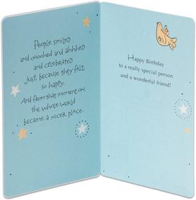 img 3 attached to Открытка American Greetings на день рождения для друга (Птицы и звезды)