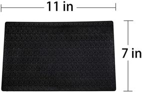 img 3 attached to 📱 ZZJMCH Black Extra Thick Large Sticky Anti-Slip Gel Pad: Premium Universal Non-Slip Pad for Cell Phone, CD, Electronics & More