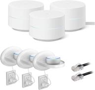 📶 enhanced google wifi mesh network system router ac1200 with stand bundle (3-pack) logo