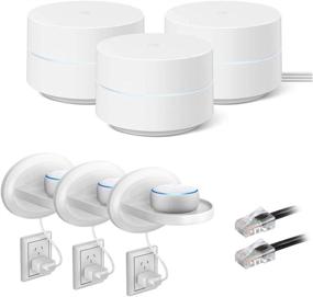 img 4 attached to 📶 Enhanced Google WiFi Mesh Network System Router AC1200 with Stand Bundle (3-Pack)