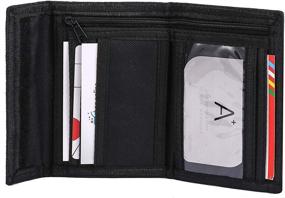 img 1 attached to 👦 Ultimate Trifold Canvas Outdoor Sports Wallet for Boys: Must-Have Accessories
