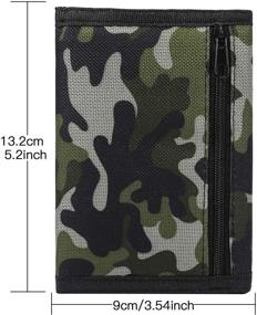 img 2 attached to 👦 Ultimate Trifold Canvas Outdoor Sports Wallet for Boys: Must-Have Accessories