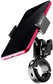 img 4 attached to 🏍️ Rugged Metal Motorcycle Phone Mount - TACKFORM [Enduro Series] - Securely Holds iPhone and Samsung Devices without Slings. Sturdy Industrial Spring Grip Included