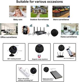 img 1 attached to 📷 Mini Spy Camera Wireless Hidden Cameras WiFi - Real 1080P HD with Phone App, Small Covert Security Camera with Night Vision Motion Detection for Home/Car/Indoor/Outdoor