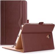 📱 procase galaxy tab a 8.0 case 2017 old model t380 t385 - premium stand folio cover in brown for 8.0 inch galaxy tab a tablet 2017 t380 t385 logo