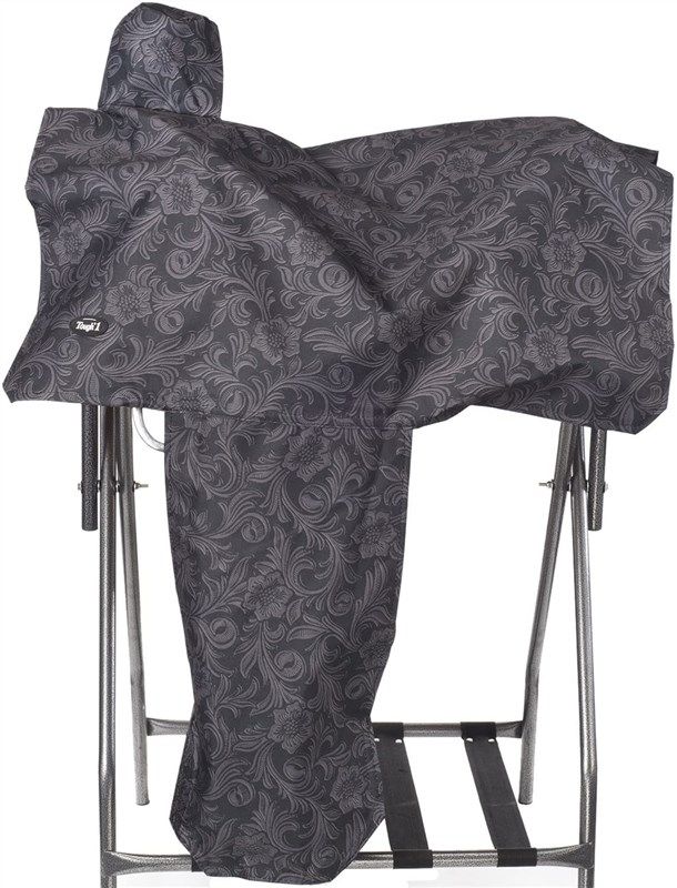 tough denier saddle prints leather 로고