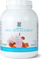 🍓 yes you can! complete meal replacement - the ultimate solution for weight loss, 30 servings, 3.24 lb, strawberry flavor logo