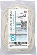 premiumcraft #6 square braid cotton candle wick logo