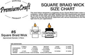 img 2 attached to PremiumCraft #6 Square Braid Cotton Candle Wick