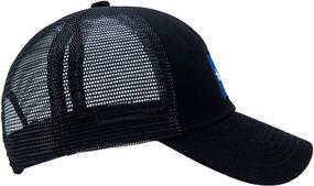 img 1 attached to 🧢 Texas Lag Patch Baseball Cap - Black Trucker Mesh Snapback Hat by GEANBAYE