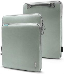 img 4 attached to 📚 tomtoc Laptop Tablet Sleeve for 12 Inch MacBook Retina Display A1534, 10.9-inch iPad Air 4 , 11 iPad Pro: Organized Accessories Pocket for Magic/Smart Keyboard Folio or Logitech Slim Folio Pro Case