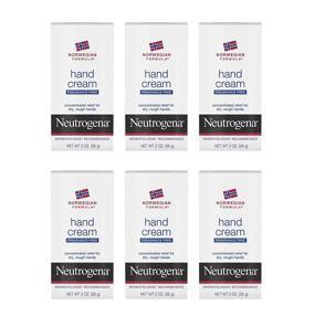 img 4 attached to Крем для рук Neutrogena Norwegian Formula с глицерином: без запаха, 2 унции, упаковка из 6 штук для сухих, шероховатых рук.