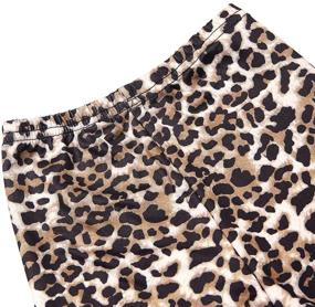 img 3 attached to 🐆 ELSANI Leopard Printed Leggings - Stylish Girls' Bottoms and Clothing