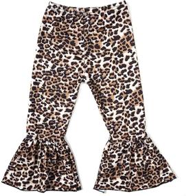 img 4 attached to 🐆 ELSANI Leopard Printed Leggings - Stylish Girls' Bottoms and Clothing