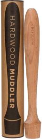 img 4 attached to Wooden Cocktail Muddler - 12 Inch Long Bartender Gear for Home or 🍹 Professional Bars - Crush Fruit, Press Mint & Sugar Cubes - Perfect Mojito Mint Muddler