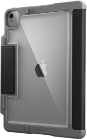 img 1 attached to 📱 STM Dux Plus iPad Air 4th Gen Case - Black, Ultra Protective (stm-222-286JT-01)