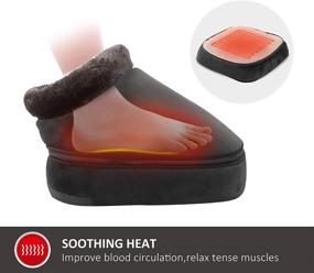 img 2 attached to 🦶 Snailax 3-in-1 Foot Warmer and Vibration Foot Massager with Heat – Fast Heating Pad, 5 Massage Modes for Plantar Fasciitis Relief
