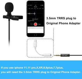 img 1 attached to 🎙️ High-Quality PoP Voice Lavalier Lapel Microphone: Perfect for Podcasting, YouTube, Interviews, and ASMR – Compatible with PC, Laptop, Android, iPhone