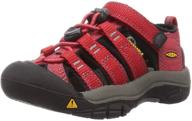 👶 кеды для малышей keen newport h2 ribbon red/gargoyle - размер 10 m us - возраст 1-4 года логотип