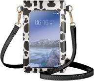 aoopistc leopard touchscreen shoulder crossbody women's handbags & wallets logo