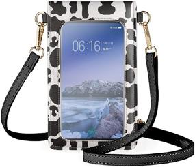 img 4 attached to Aoopistc Leopard Touchscreen Shoulder Crossbody Women's Handbags & Wallets