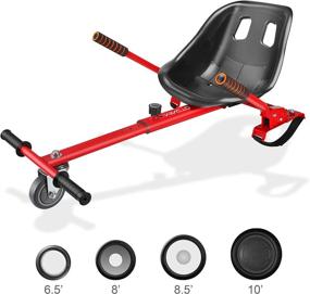 img 1 attached to 🛴 Mingto HoverKart: Adjustable Go Kart Attachment for 5-10" Scooters, Transform Your Hoverboard into a Fun-Filled Ride!