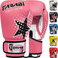 farabi junior boxing gloves: ideal for kids' muay thai, kickboxing, training, and mma punching bag sessions logo