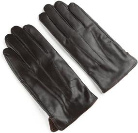 img 1 attached to Ambesi Fleece Leather Winter Gloves Men's Accessories for Gloves & Mittens