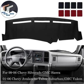 img 4 attached to 🚗 BDFHYK Dashboard Dash Cover: PU Dash Mat for Chevy Silverado/Sierra/Avalanche/Tahoe/Suburban/Yukon (1999-2006/2001-2006) - Compatible & Effective.