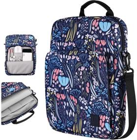 img 4 attached to Versatile Tablet Sleeve Shoulder Bag: Dadanism 9-11 Inch iPad & Galaxy Tab Protective Handbag, Night Blue