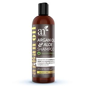 img 4 attached to 💆 artnaturals Moroccan Argan Oil Shampoo - 16 Fl Oz / 473ml - Moisturizing, Volumizing Sulfate Free Shampoo for All Hair Types - Used for Colored Hair, Men, Women, Teens - Anti-Aging Hair Care