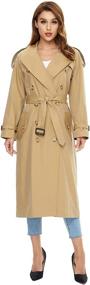 img 4 attached to Womens Waterproof Double Breasted Trench Classic