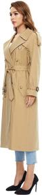 img 2 attached to Womens Waterproof Double Breasted Trench Classic