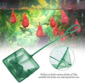 img 1 attached to Premium Fine Mesh Aquarium Fish Net for Efficiently Catching and Cleaning Brine Shrimp, 🐠 Betta, Goldfish, and Tropical Fish - Floating Debris Skimming Tool for Fishbowl and Fish Tank