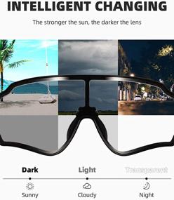 img 3 attached to 🕶️ ROCKBROS Photochromic Sunglasses for Men and Women - Cycling Safety Sunglasses with UV Protection for Transitions, Driving, Fishing, and Outdoor Sports