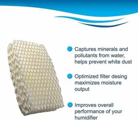 img 2 attached to 🔍 4-Pack HQRP Humidifier Wick Filter Compatible with Relion WF813 for RCM832 RCM-832 RCM-832N, Equate EQ-2119-UL EQWF813 Humidifiers