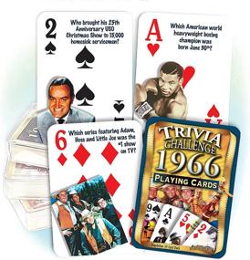 img 3 attached to Flickback 1966 Trivia Playing Cards