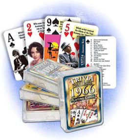 img 1 attached to Flickback 1966 Trivia Playing Cards